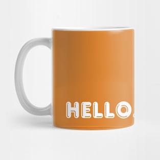 Orange Hello Mug